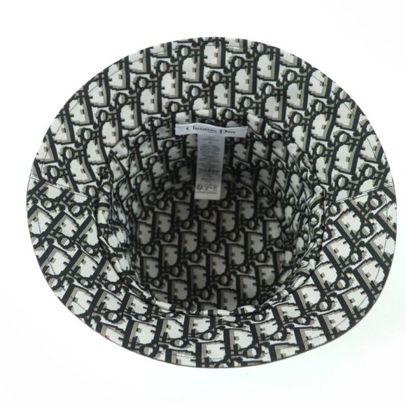 Christian Dior 32 Pfl923 I153 Teddy-d Oblique Reversible Bucket Hat Khaki 56 main image 10